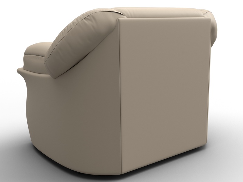 Кресло Карнелла, Экокожа, Бежевый