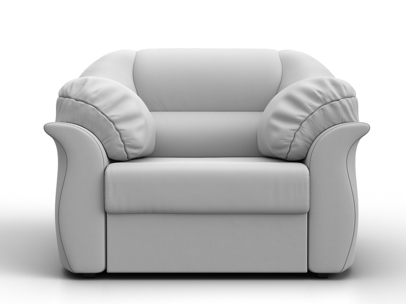 Кресло Карнелла, Экокожа, Белый