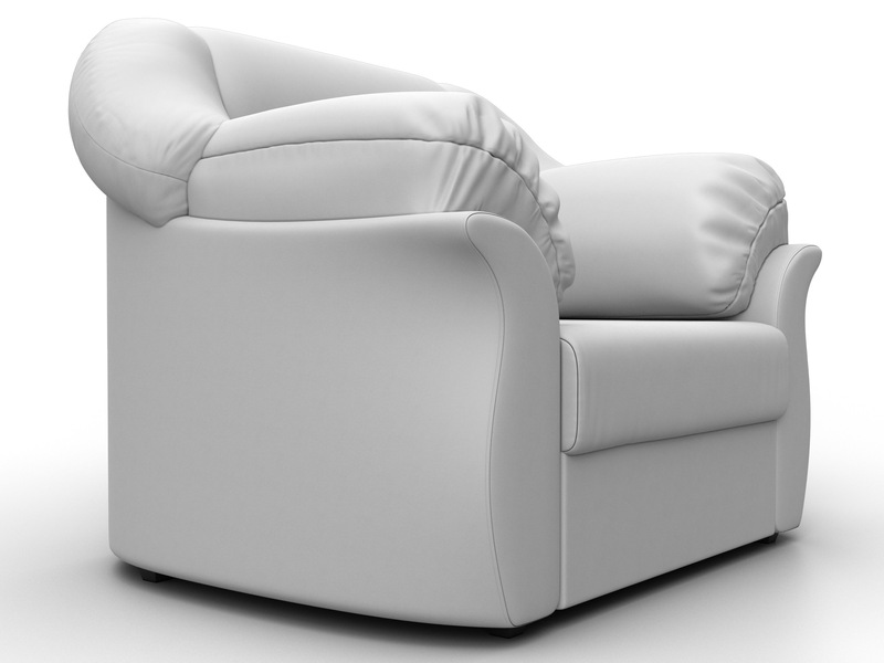 Кресло Карнелла, Экокожа, Белый