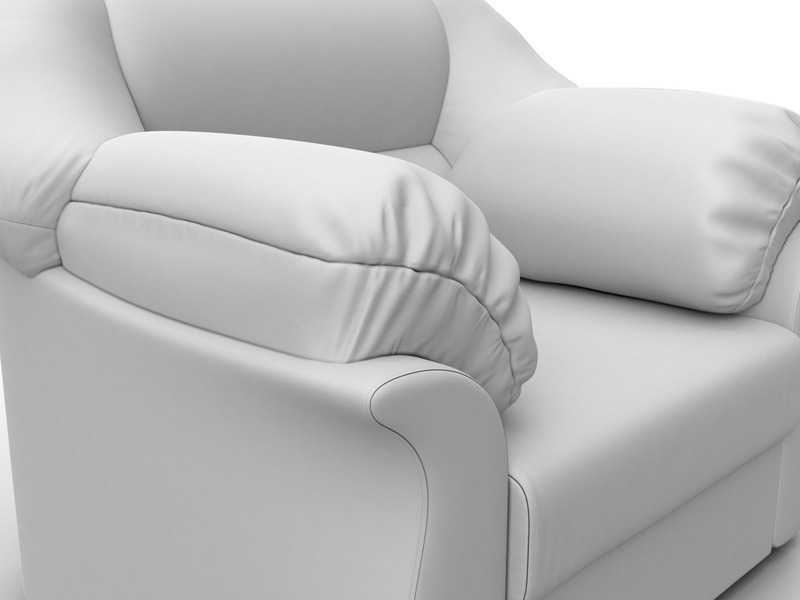 Кресло Карнелла, Экокожа, Белый