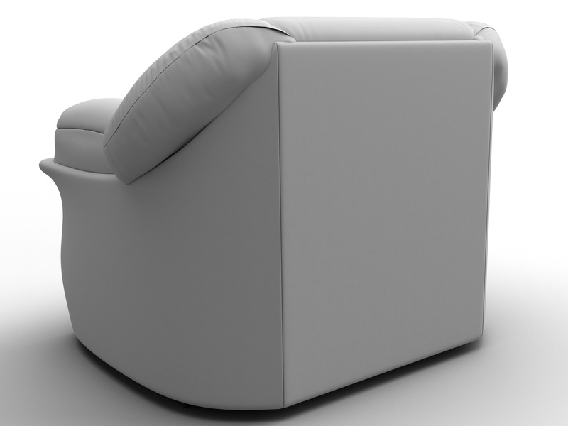 Кресло Карнелла, Экокожа, Белый