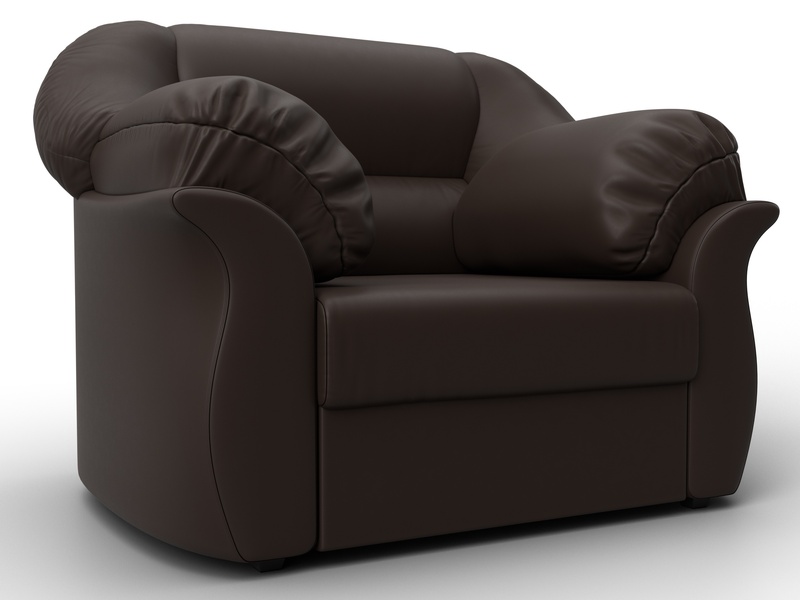 Кресло Карнелла, Экокожа, Коричневый