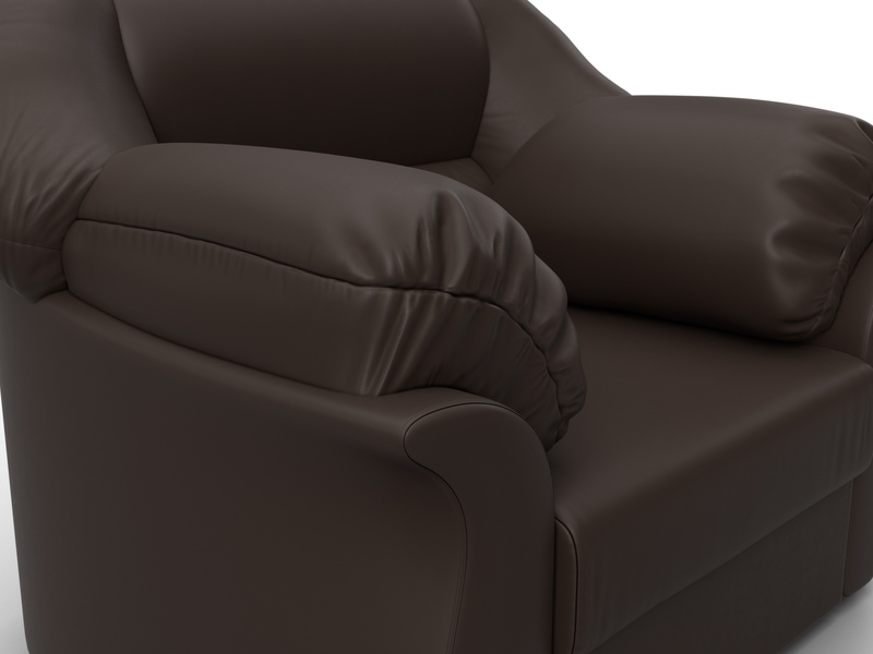 Кресло Карнелла, Экокожа, Коричневый