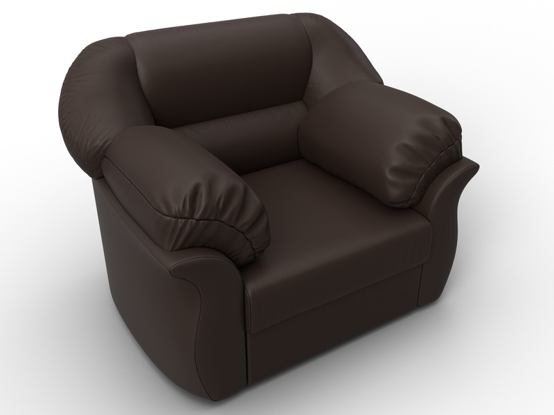 Кресло Карнелла, Экокожа, Коричневый