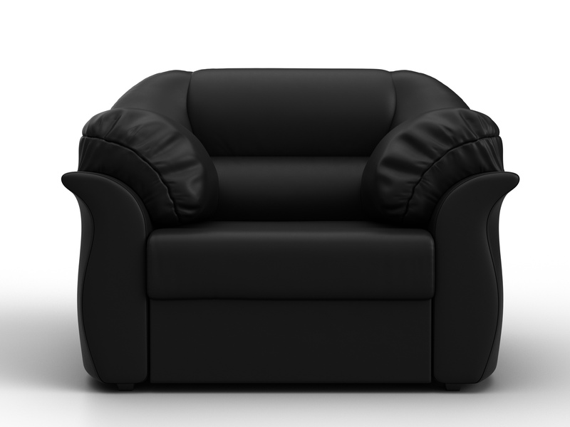 Кресло Карнелла, Экокожа, Черный