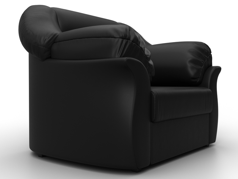 Кресло Карнелла, Экокожа, Черный