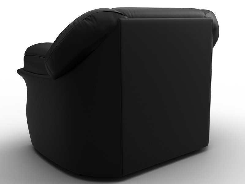 Кресло Карнелла, Экокожа, Черный