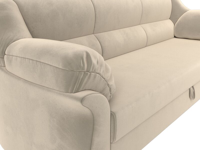 Диван прямой Карнелла, Микровельвет, Бежевый