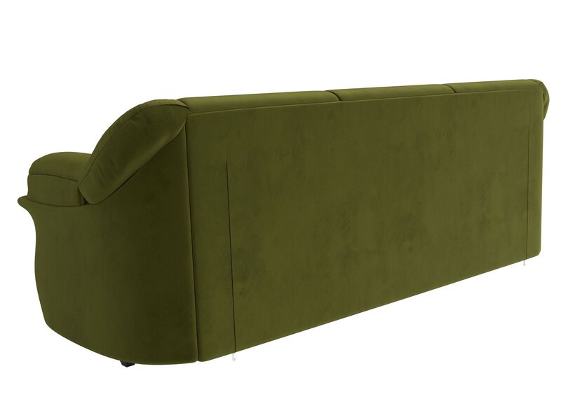 Диван прямой Карнелла, Микровельвет, Зеленый