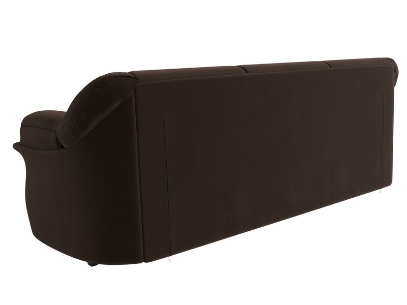 Диван прямой Карнелла, Микровельвет, Коричневый