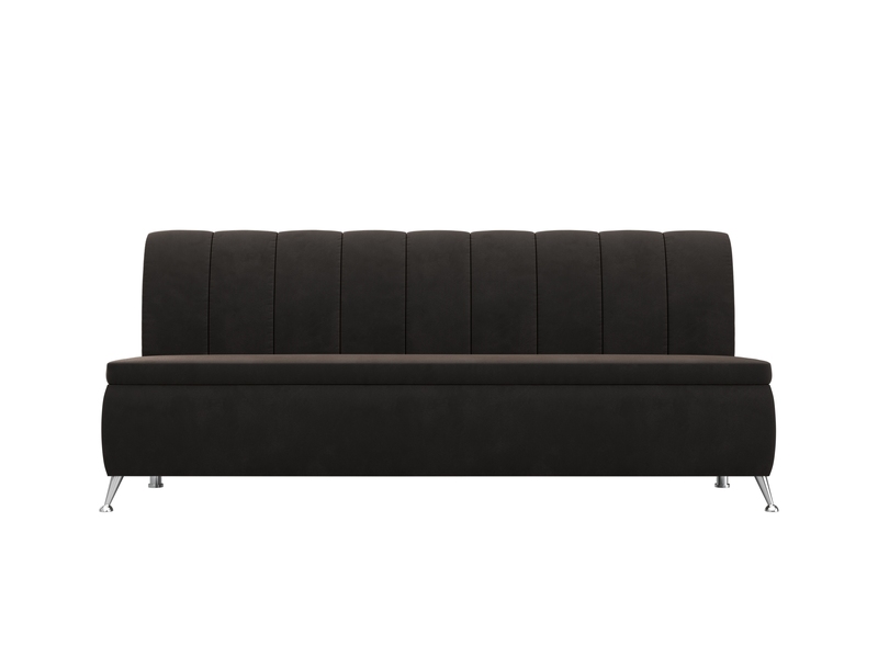 Диван кухонный прямой Кантри, Велюр, SEVEN 727 коричневый