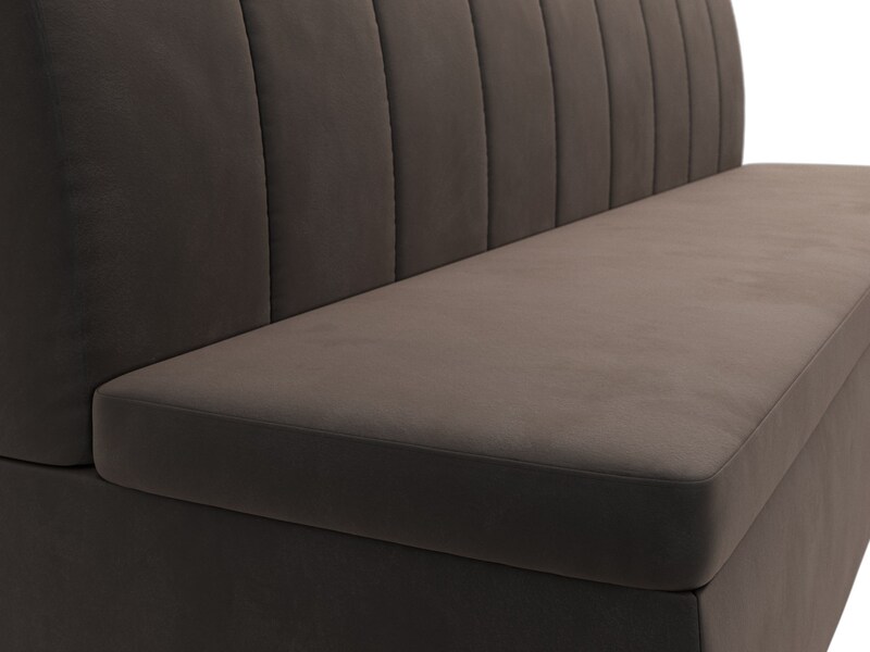 Диван кухонный прямой Кантри, Велюр, SEVEN 727 коричневый