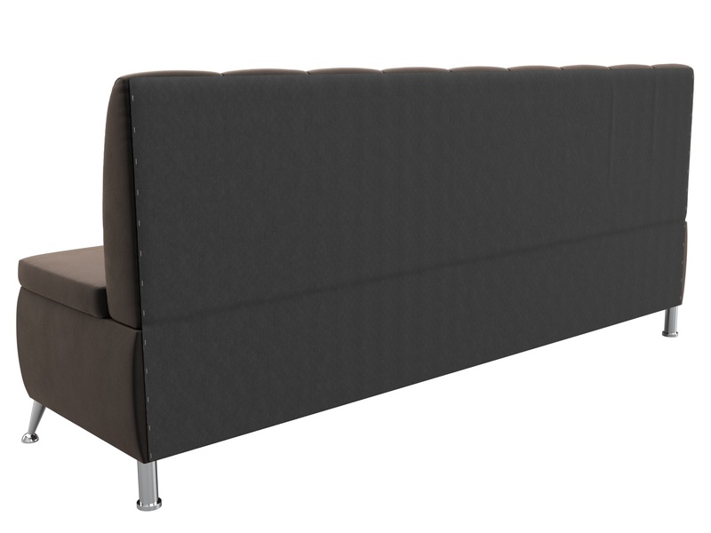 Диван кухонный прямой Кантри, Велюр, SEVEN 727 коричневый