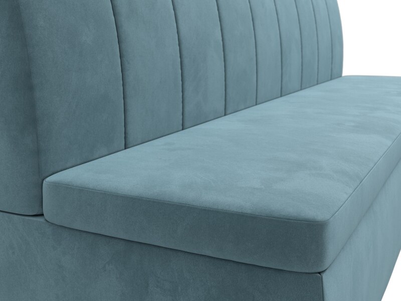 Диван кухонный прямой Кантри, Велюр, SEVEN 113 бирюзовый