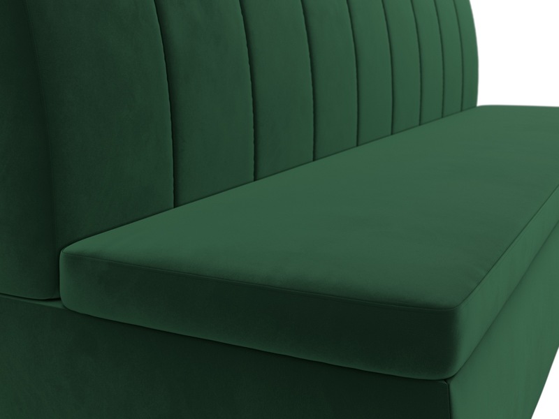 Диван кухонный прямой Кантри, Велюр, SEVEN 626 зеленый