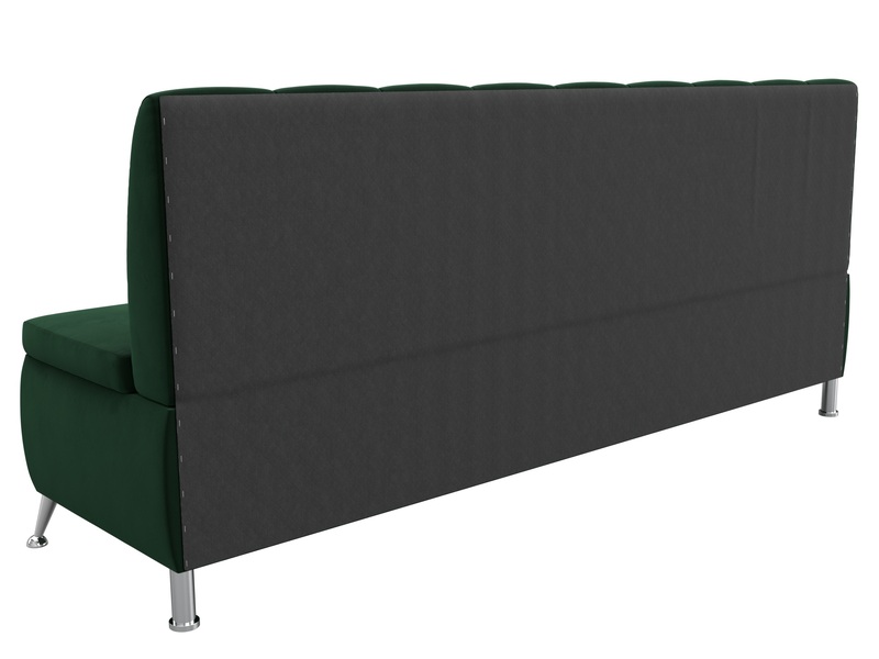 Диван кухонный прямой Кантри, Велюр, SEVEN 626 зеленый