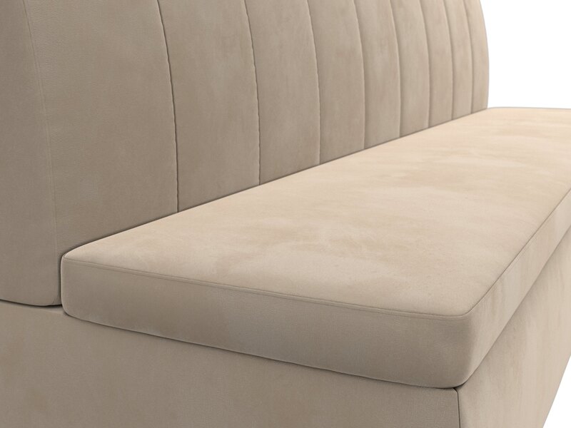 Диван кухонный прямой Кантри, Велюр, SEVEN 729 бежевый