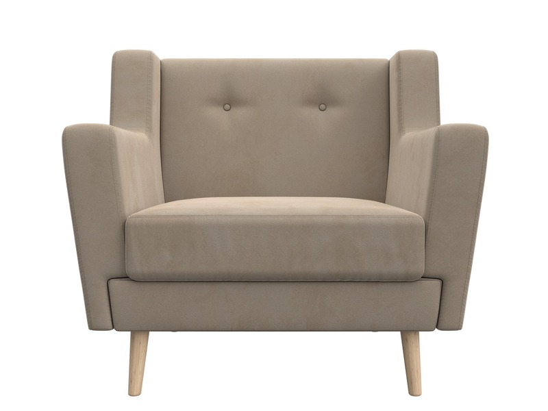 Кресло Брайтон, Велюр, SEVEN 729 бежевый