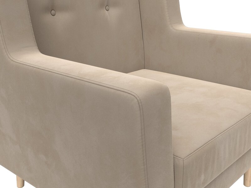 Кресло Брайтон, Велюр, SEVEN 729 бежевый