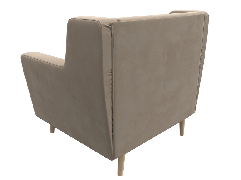 Кресло Брайтон, Велюр, SEVEN 729 бежевый