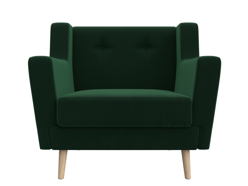 Кресло Брайтон, Велюр, SEVEN 626 зеленый