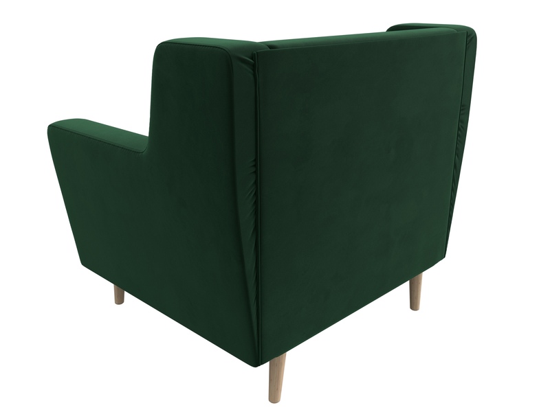 Кресло Брайтон, Велюр, SEVEN 626 зеленый