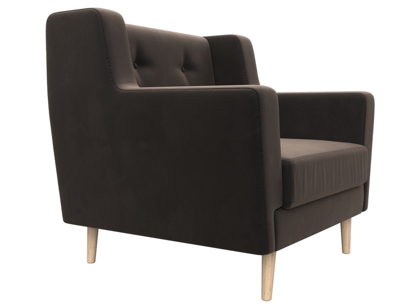 Кресло Брайтон, Велюр, SEVEN 727 коричневый