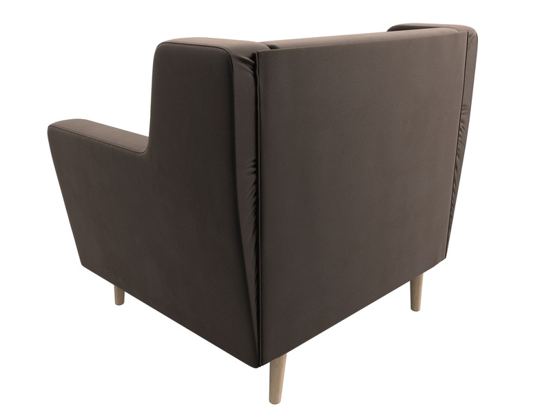 Кресло Брайтон, Велюр, SEVEN 727 коричневый