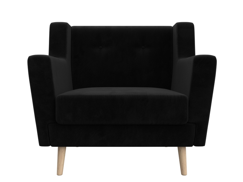 Кресло Брайтон, Велюр, SEVEN 35 черный