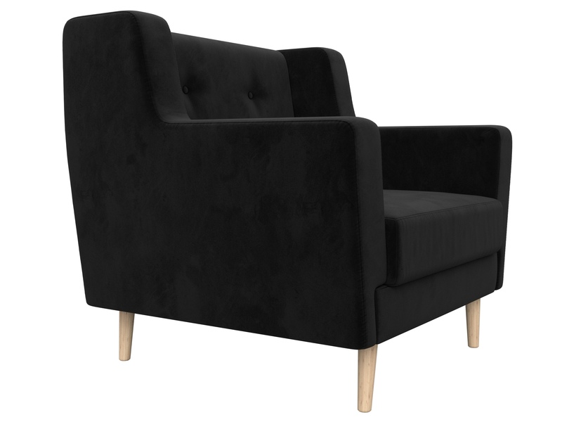 Кресло Брайтон, Велюр, SEVEN 35 черный