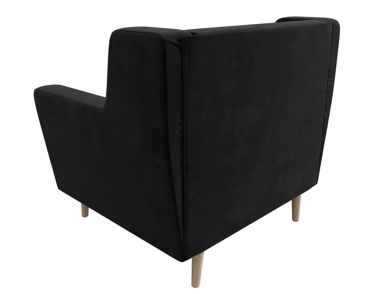 Кресло Брайтон, Велюр, SEVEN 35 черный