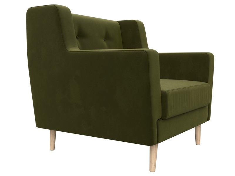 Кресло Брайтон, Микровельвет, Зеленый