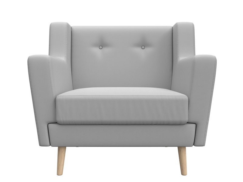 Кресло Брайтон, Экокожа, Белый