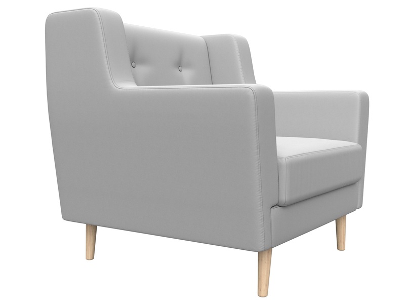 Кресло Брайтон, Экокожа, Белый