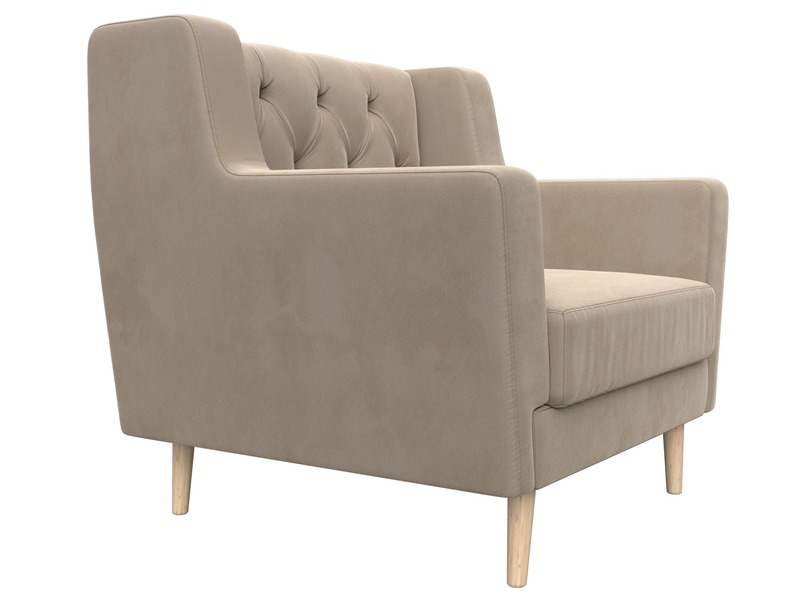 Кресло Брайтон Люкс, Велюр, SEVEN 729 бежевый