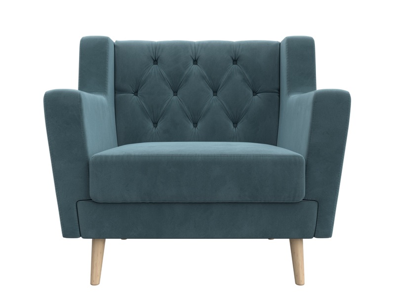 Кресло Брайтон Люкс, Велюр, SEVEN 113 бирюзовый