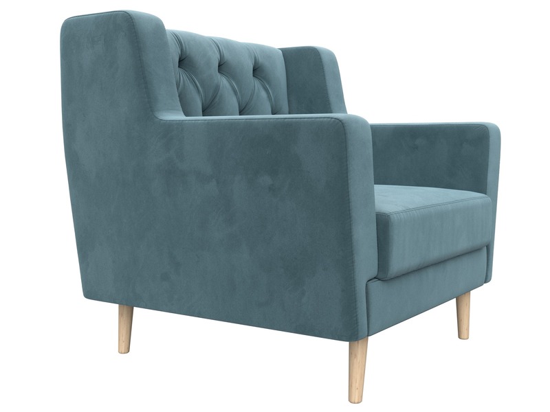 Кресло Брайтон Люкс, Велюр, SEVEN 113 бирюзовый