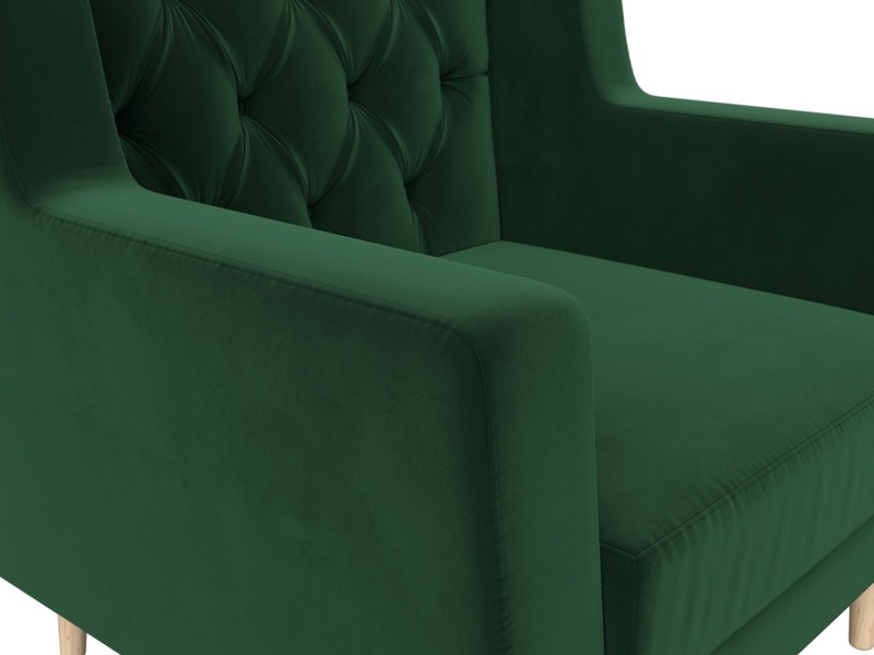 Кресло Брайтон Люкс, Велюр, SEVEN 626 зеленый