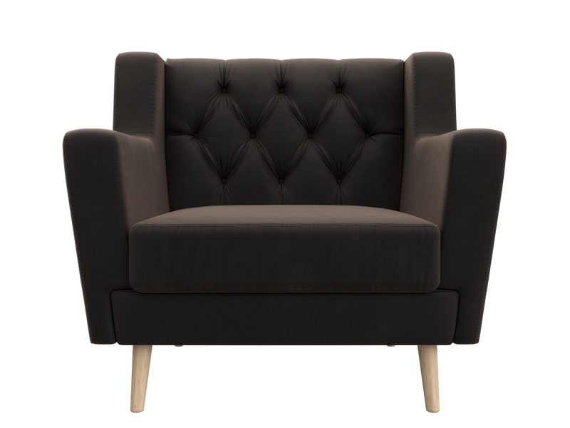 Кресло Брайтон Люкс, Велюр, SEVEN 727 коричневый