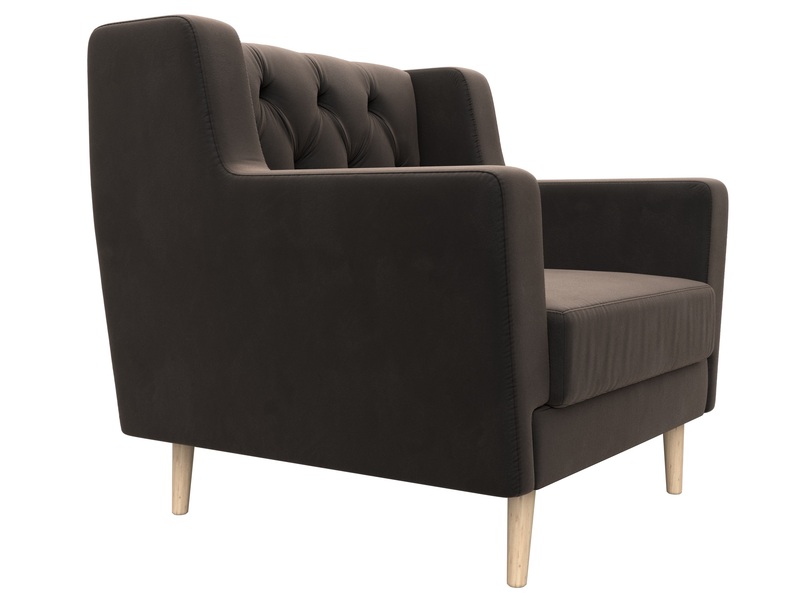 Кресло Брайтон Люкс, Велюр, SEVEN 727 коричневый