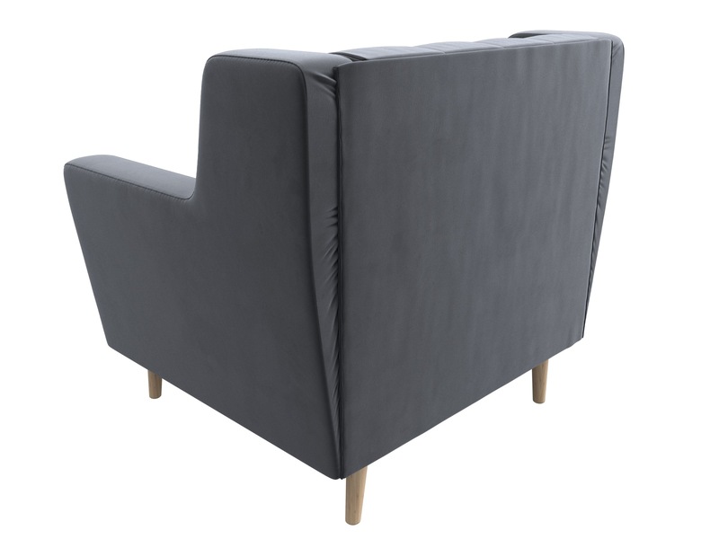 Кресло Брайтон Люкс, Велюр, SEVEN 17 серый