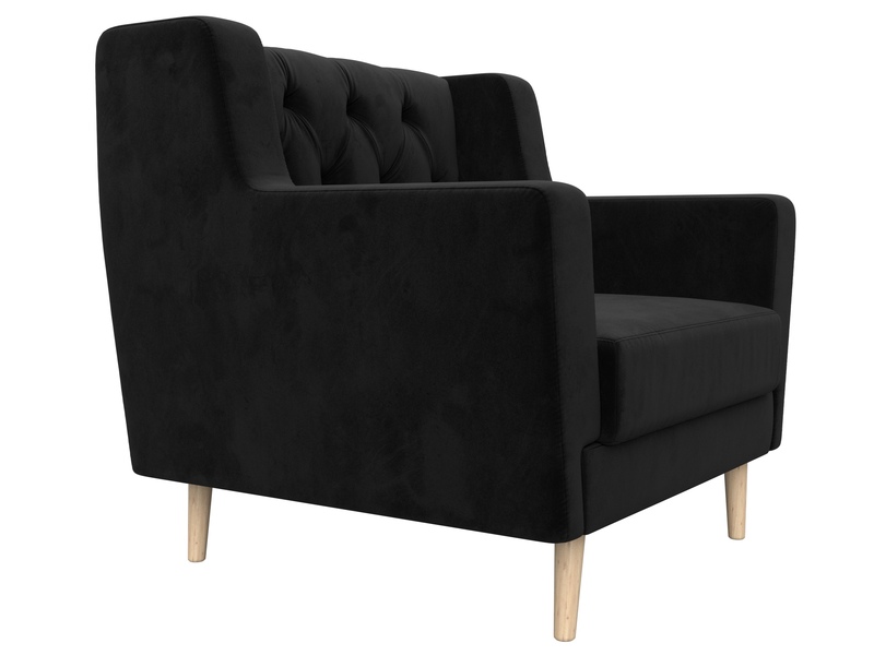 Кресло Брайтон Люкс, Велюр, SEVEN 35 черный