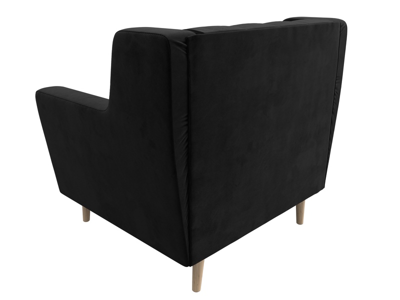 Кресло Брайтон Люкс, Велюр, SEVEN 35 черный