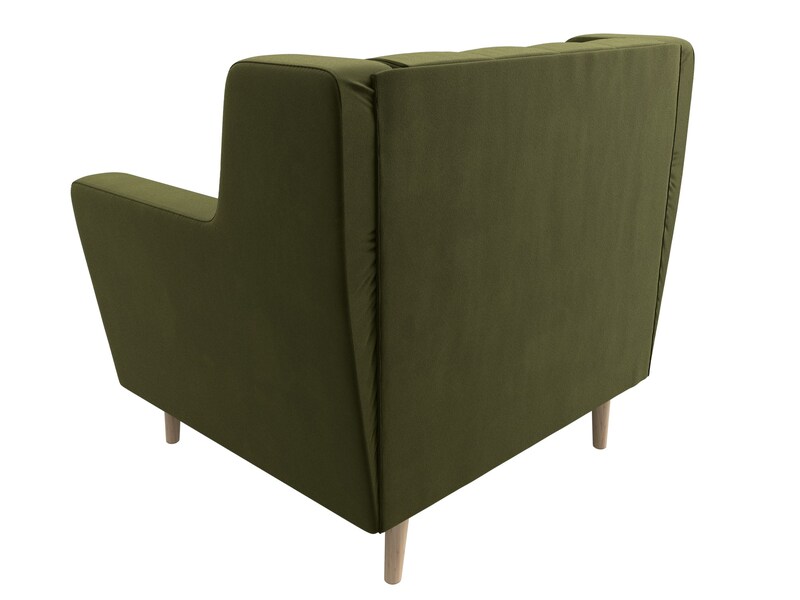 Кресло Брайтон Люкс, Микровельвет, Зеленый