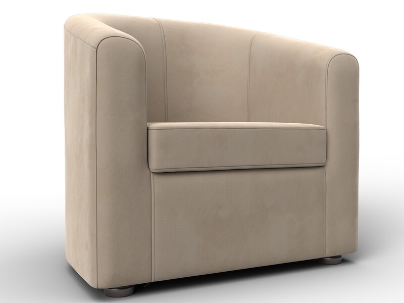 Кресло Норден, Велюр, SEVEN 729 бежевый