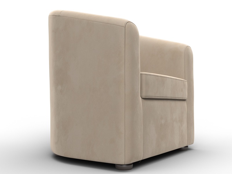 Кресло Норден, Велюр, SEVEN 729 бежевый