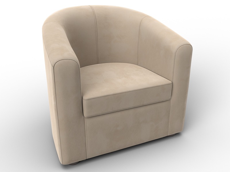 Кресло Норден, Велюр, SEVEN 729 бежевый