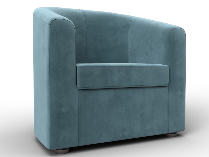 Кресло Норден, Велюр, SEVEN 113 бирюзовый
