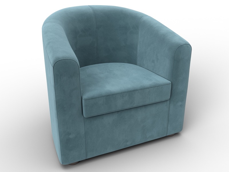 Кресло Норден, Велюр, SEVEN 113 бирюзовый
