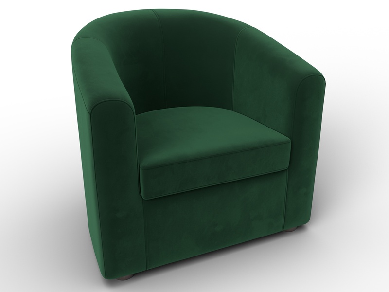 Кресло Норден, Велюр, SEVEN 626 зеленый